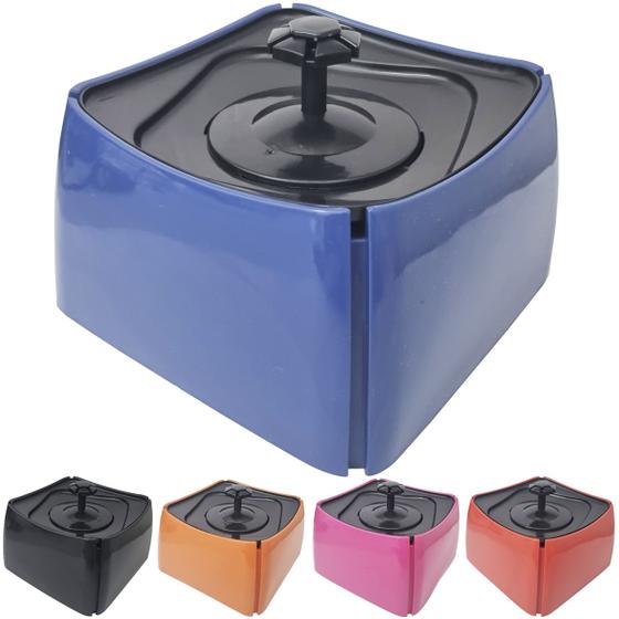 Imagem de Bebedouro Fonte Gatos Cachorros Cães 1,8L Filtro Carvão Ativado Cat Dog Mec Pet Bivolt Azul