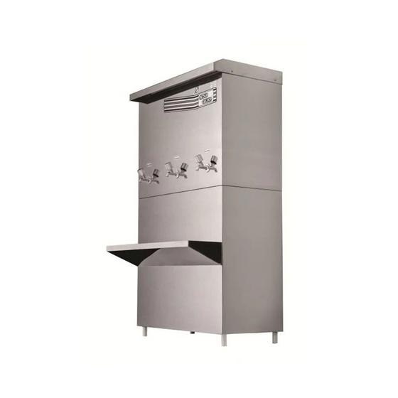 Bebedouro Acqua Gelata Industrial 100l Coluna Inox 3 Torneiras 220v - Pre100