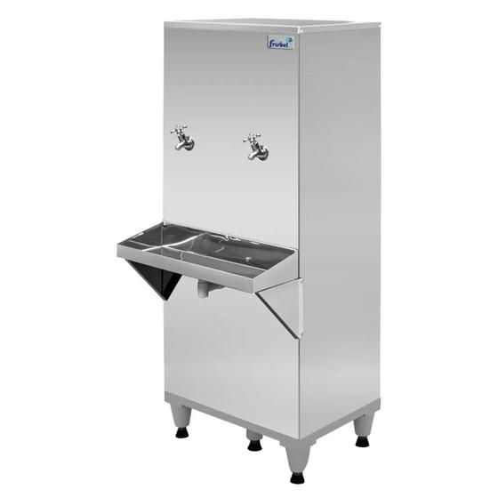 Bebedouro Industrial 50 Litros 2 Torneiras Com Filtro - Frisbel Menor preço em Bebedouro Industrial 50 Litros 2 Torneiras Com Filtro - Frisbel