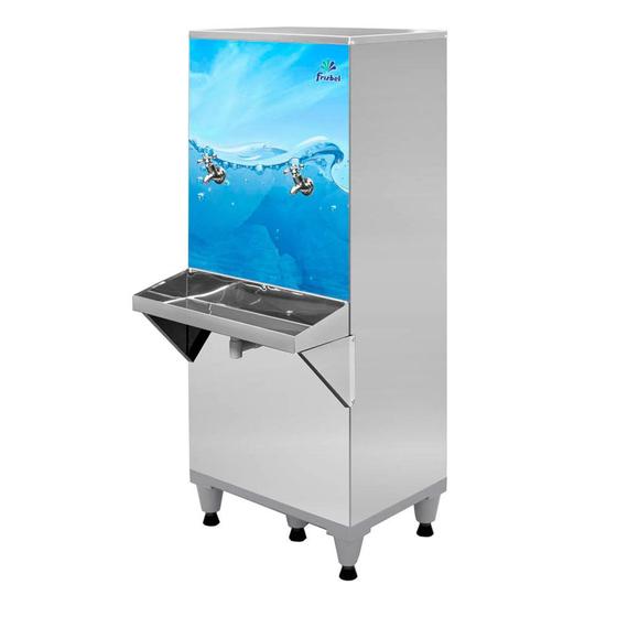 Bebedouro industrial de coluna 50 litros em aço inox - B50 - Frisbel Menor preço em Bebedouro industrial de coluna 50 litros em aço inox - B50 - Frisbel