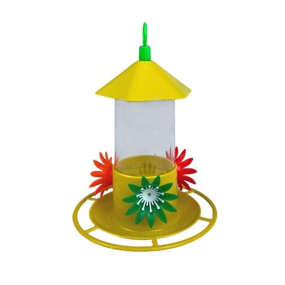 Imagem de Bebedouro Pássaros Beija Flor Com Poleiro E Chapéu 200Ml