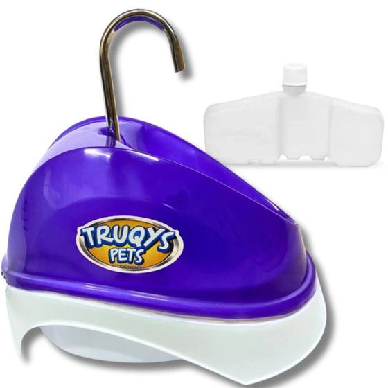 Imagem de Bebedouro Pet Automatico Bivolt Roxo + Gelo Reutilizavel Pet Truqys