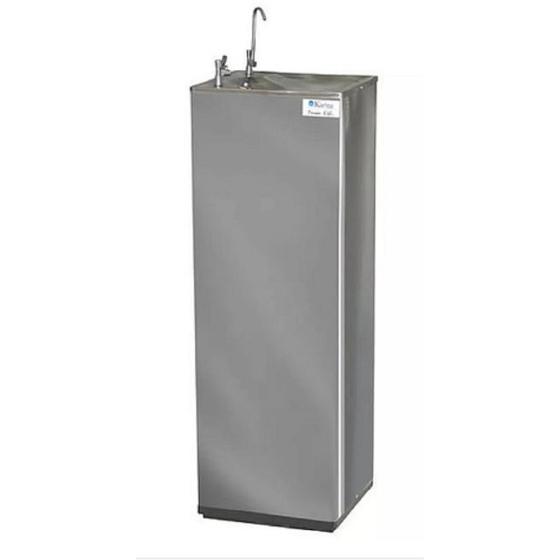 Bebedouro Purificador Coluna Pressão Aço Inox Karina Menor preço em Bebedouro Purificador Coluna Pressão Aço Inox Karina