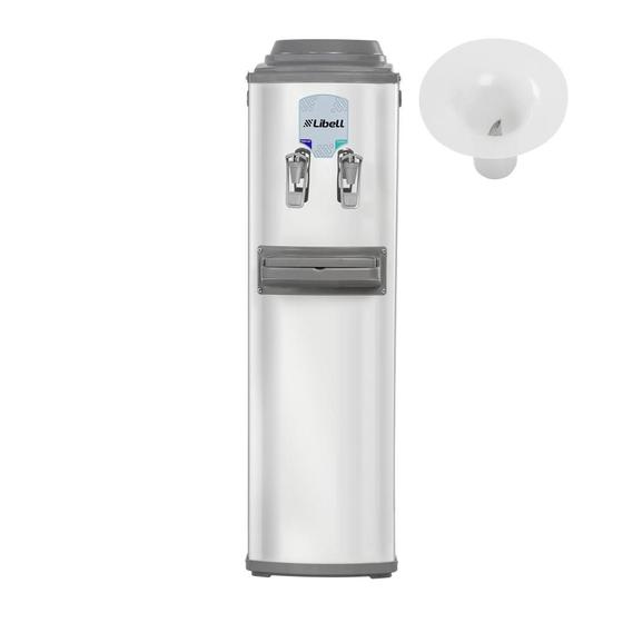 Imagem de Bebedouro Refrigerado Compressor com Furador Coluna Galão Inox Libell
