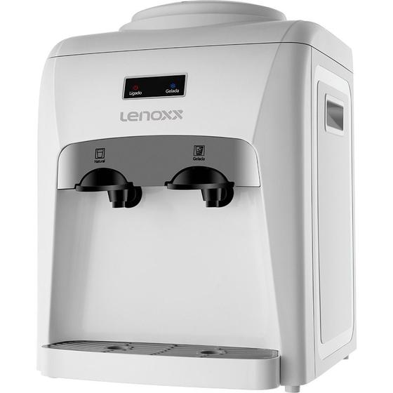 Bebedouro refrigerador eletrônico de mesa branco - PBR805 - Lenoxx Menor preço em Bebedouro refrigerador eletrônico de mesa branco - PBR805 - Lenoxx