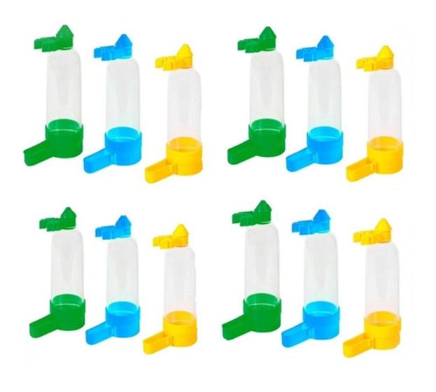 Imagem de Bebedouro Tradicional Gaiolas 100 Ml Kit Com 12 Unidades