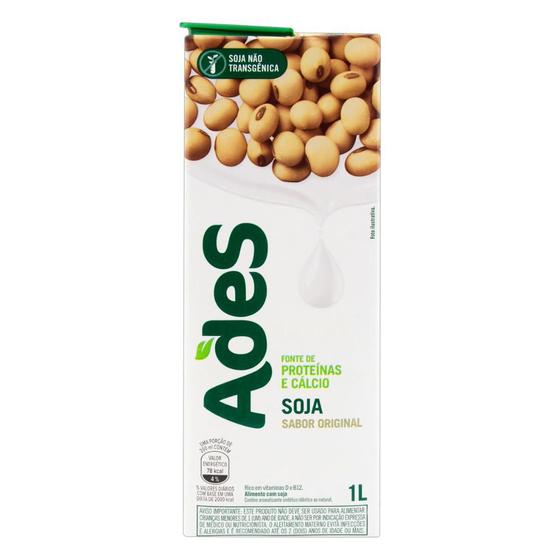 Bebida a Base de Soja Ades Sabor Original TP 1L Menor preço em Bebida a Base de Soja Ades Sabor Original TP 1L