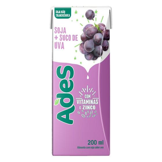 Imagem de Bebida á Base Soja Ades Sabor Uva 200ml