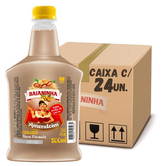 Imagem de Bebida batida baianinha de amendoim caixa com 24 un de 500ml