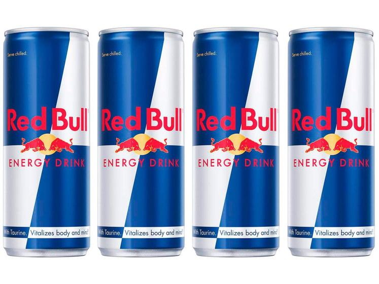 Imagem de Bebida Energética Red Bull Energy Drink 250ml - 4 Unidades
