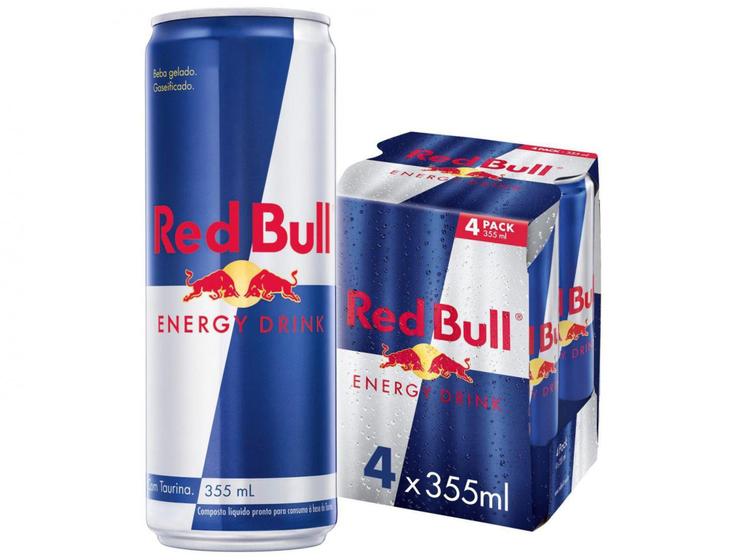 Imagem de Bebida Energética Red Bull Energy Drink 355ml - 4 Unidades