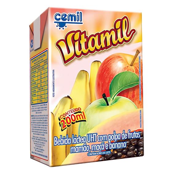 Imagem de Bebida Láctea Cemil vitamil Kit 12 Unidades De 200ml Cada