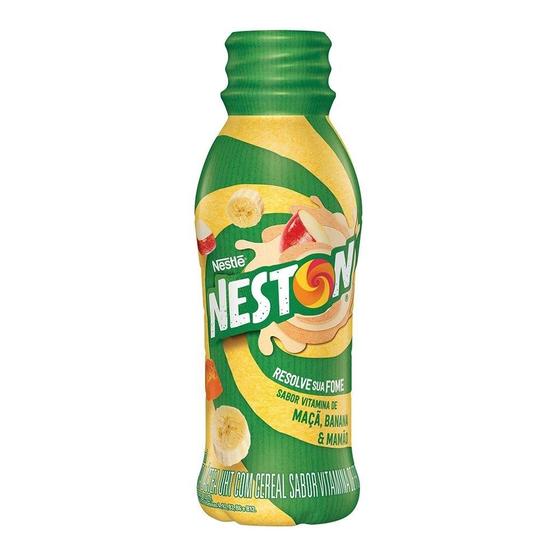 Imagem de Bebida Láctea Nestlé Neston Maçã, Banana e Mamão 280ml - Embalagem com 6 Unidades