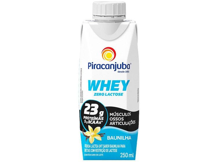 Imagem de Bebida Láctea Piracanjuba Whey Baunilha - Zero Lactose 250ml