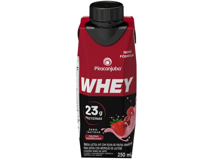 Bebida Láctea Piracanjuba Whey Frutas Vermelhas Menor preço em Bebida Láctea Piracanjuba Whey Frutas Vermelhas