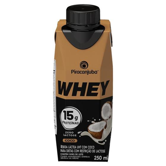 Imagem de Bebida Láctea Piracanjuba Whey Zero Lactose com 15g de Proteína Coco 250ml