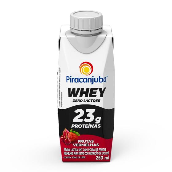 Bebida Láctea Piracanjuba Whey Zero Lactose Frutas Vermelhas 250ml Menor preço em Bebida Láctea Piracanjuba Whey Zero Lactose Frutas Vermelhas 250ml