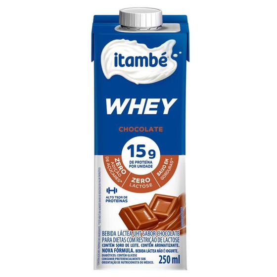 Imagem de Bebida Láctea UHT Itambé Whey com 15g de Proteína Sabor Chocolate 250ml