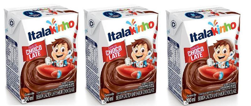 Imagem de Bebida Láctea Uht Sabor Chocolate 200Ml Pack Com 3 Uni