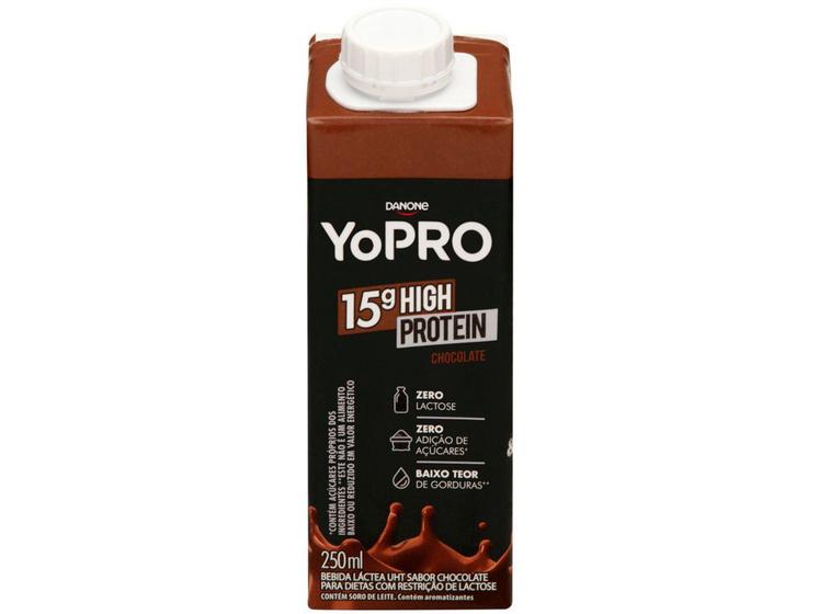 Imagem de Bebida Láctea YoPRO Chocolate Sem Lactose - Zero Açúcar 250ml