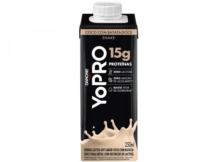 Imagem de Bebida Láctea YoPRO Coco com Batata-Doce - Sem Lactose Zero Açúcar 250ml