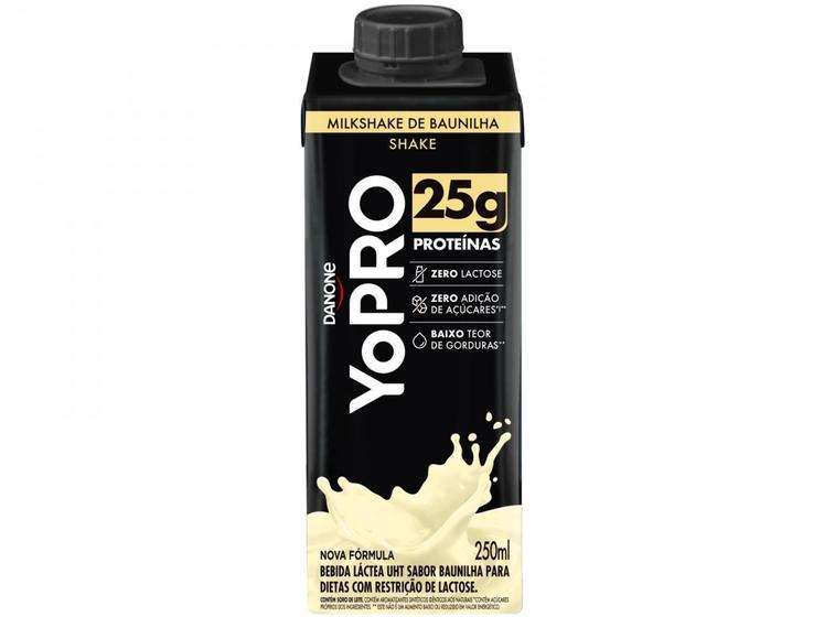 Imagem de Bebida Láctea YoPRO Milkshake de Baunilha - Sem Lactose Zero Açúcar 250ml