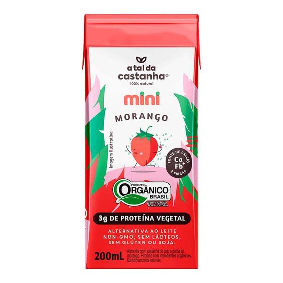 Imagem de Bebida Mini de Morango A Tal da Castanha 200ml