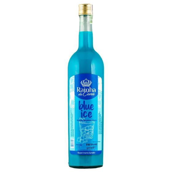 Imagem de Bebida mista de cachaça rainha da cana blue ice 700ml