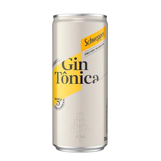 Bebida Mista Gin Tônica Schweppes 310ml Coca Cola Bebida Mista
