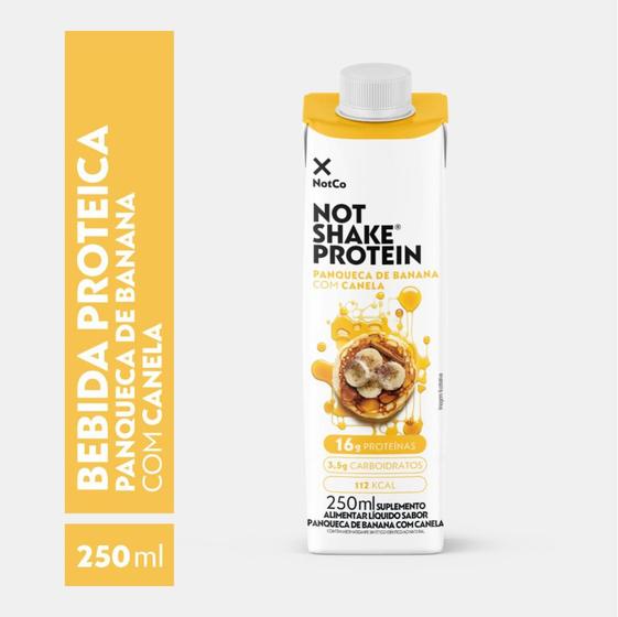 Imagem de Bebida Proteica NotCo NotShake Protein 16g de Proteina Panqueca de Banana com Canela 250ml