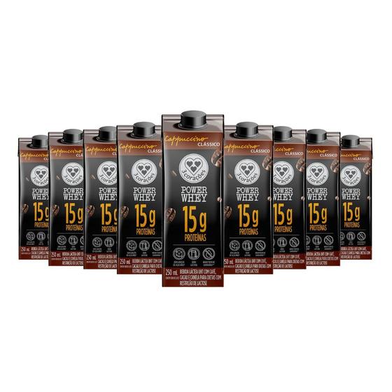 Imagem de Bebida Proteica Power Whey Cappuccino Clássico 3 Corações (Cx 12un de 250ML)