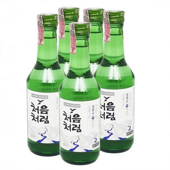 Imagem de Bebida Soju Coreana Chum Churum 16,5% 360ml (kit Com 5)