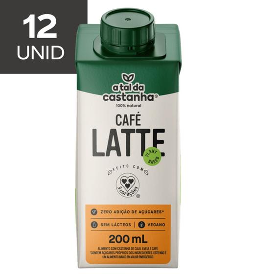 Imagem de Bebida Veg Café com Leite A TAL DA CASTANHA 200ml (12x)