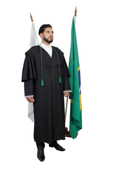 Imagem de Beca para Advogado Juiz Promotor Tribunais Modelo Tradicional Frances