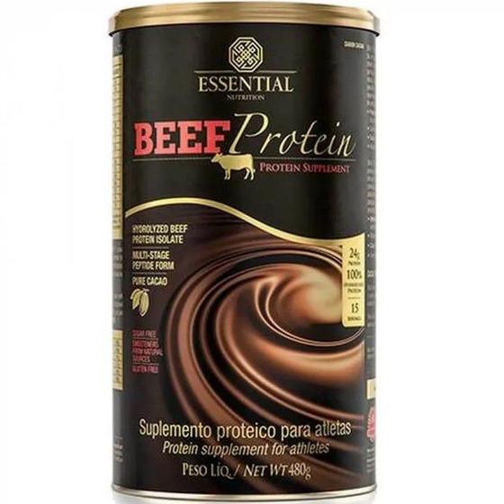 Imagem de Beef Protein Proteína Isolada e Hidrolisada - Essential Nutrition (480g) - 