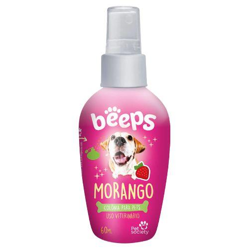 Imagem de Beeps colônia pet society 60 ml morango para caes e gatos 