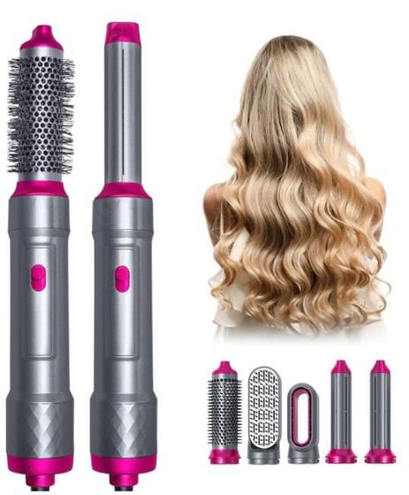Imagem de Beleza em Cada Traço: Escova 5 em 1 Original  Secador Modelador Bella Hair DeLuxe 110v Não Giratória