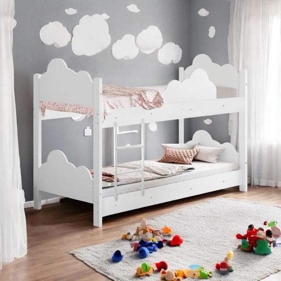 Imagem de Beliche Ayla Branco com Colchão