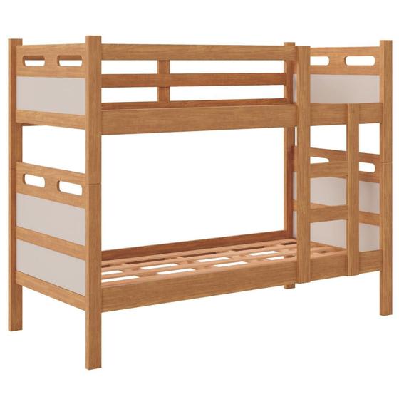 Imagem de Beliche Bibox Bicama Solteiro MDF 2 Cama Resistente Jaspe