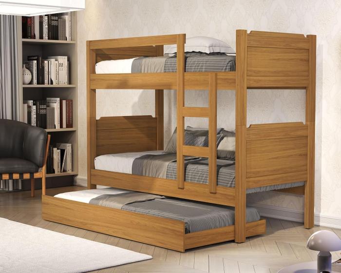 Imagem de Beliche Bibox Treliche Cama Auxiliar 100% MDF Top Star Forte