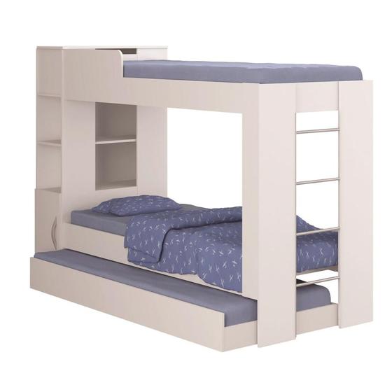 Imagem de Beliche Cama Auxiliar Ditália Treliche CM-15 Branco