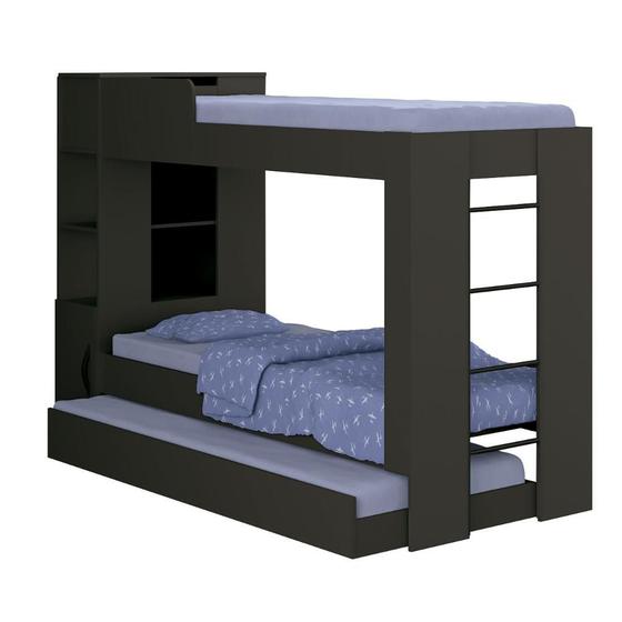 Beliche Cama Auxiliar Ditália Treliche CM-15 Preto Menor preço em Beliche Cama Auxiliar Ditália Treliche CM-15 Preto