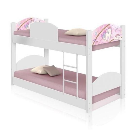 Imagem de Beliche Mini Cama Unicórnio com 2 Colchões