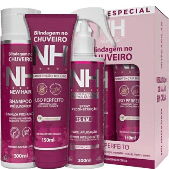 Imagem de Belkit NH New Hair - Kit Combo Especial Blindagem no Chuveiro (3 Produtos)