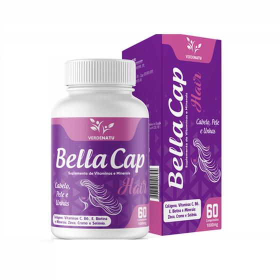 Bella Cap Hair 60 comprimidos (1000mg) Verde Natu Nutricosméticos