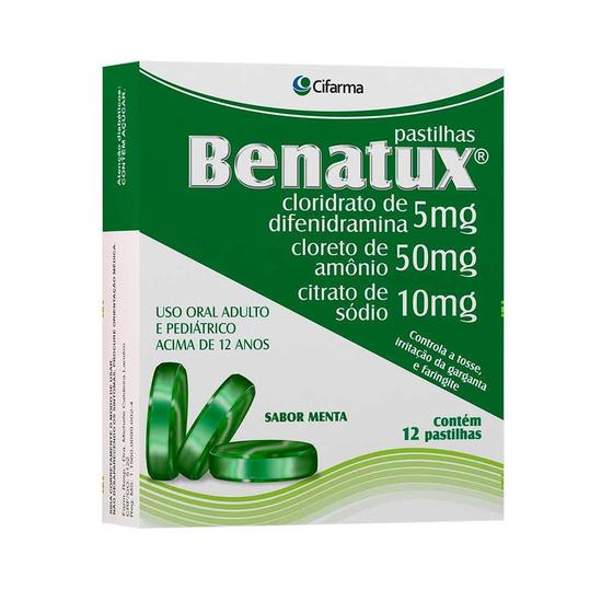 Imagem de Benatux com 12 pastilhas sabor menta