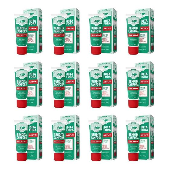 Imagem de Bendita Cânfora Gel Ative 80G Kit Com 12