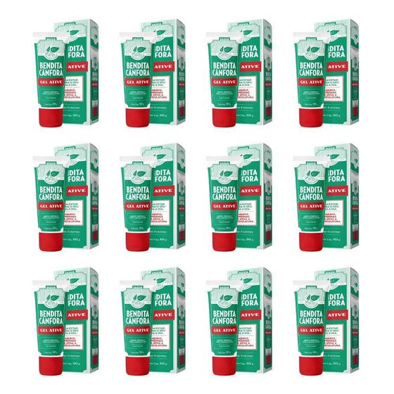 Imagem de Bendita Cânfora Gel Ative 80G Kit Com 12