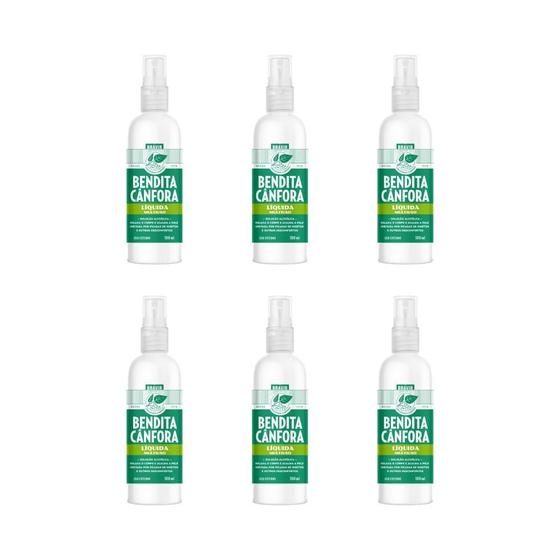 Imagem de Bendita Cânfora Líquida Spray 100 Ml Kit Com 6