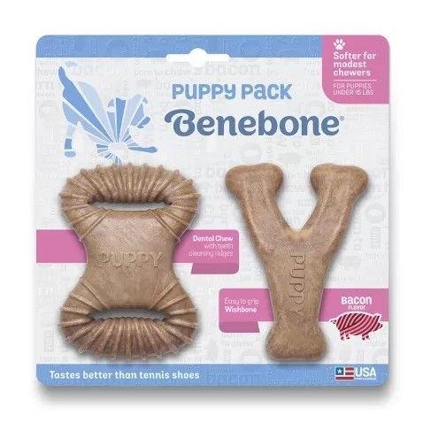 Imagem de Benebone Puppy Tiny Wishbone/Dental Chew Bacon